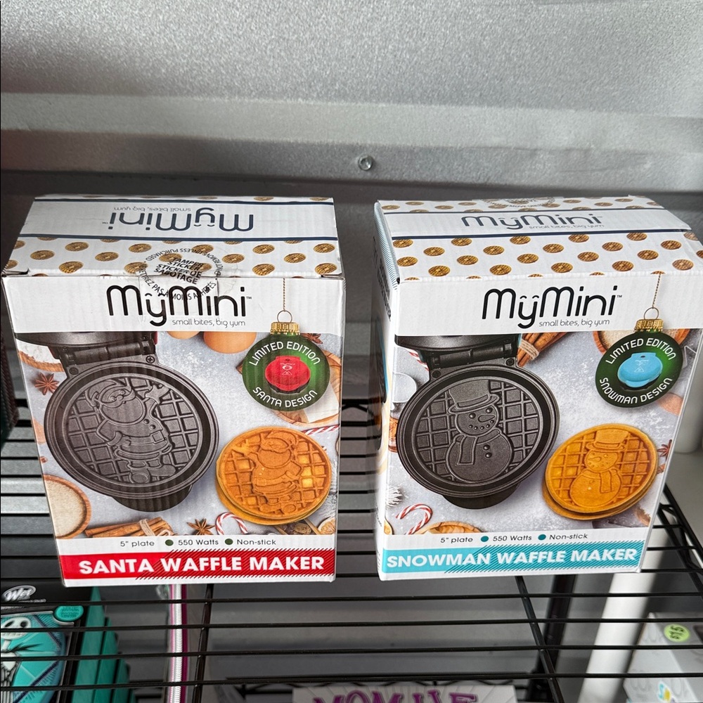 MyMini Santa or Snowman Waffle Makers